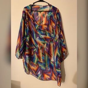 Sheer Asymmetrical blouse
